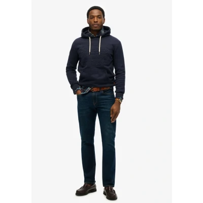 Abbildung von Superdry Embossed Graphic Kapuzenpullover, Herren, Größe: Large, Deep navy