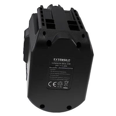 Abbildung von EXTENSILO Akku kompatibel mit Bosch GBH 24VRE, GBH24VRE, GBH24VRF Elektrowerkzeug (3300 mAh, NiMH, 24 V)