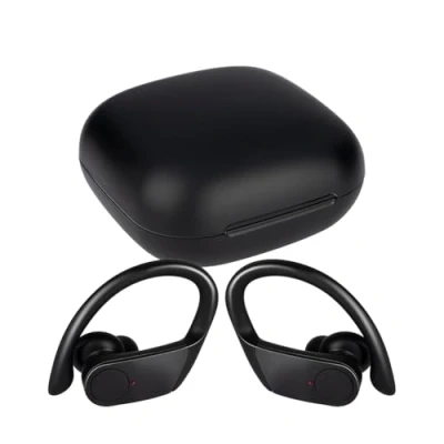 Abbildung von Grundig Kopfhörer Kabellos Bluetooth True Wireless Sport Earbuds Headset Bis zu 30 Stunden Spielzeit USB C Schnellladung Bequemer Sitz Schwarz