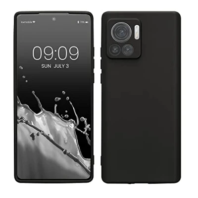 Abbildung von kwmobile Handyhülle kompatibel mit Motorola Edge 30 Ultra Hülle Handy Case aus weichem Silikon in Schwarz matt