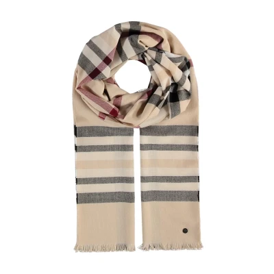 Abbildung von Fraas Plaid Stola MADE IN Germany Schal, Damen, Größe: One Size, Beige