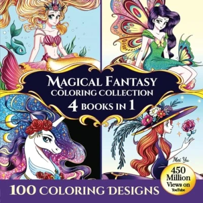 Abbildung von Magical Fantasy Coloring Collection: 4 Books in 1 100 Designs