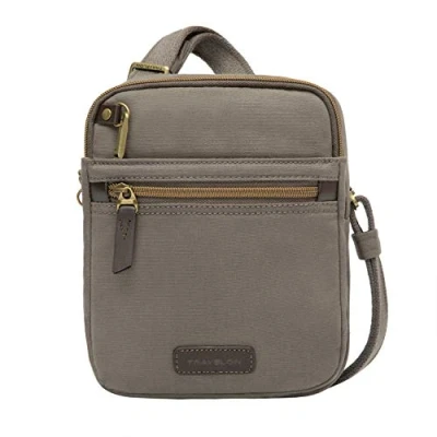 Abbildung von Travelon Reise Tragetasche mit Diebstahlschutz, klein, Grau Stone Gray (Grau) 33306 840