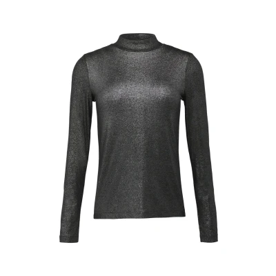 Abbildung von s.Oliver Schmal Geschnittenes Langarmshirt, Damen, Größe: 46, Schwarz