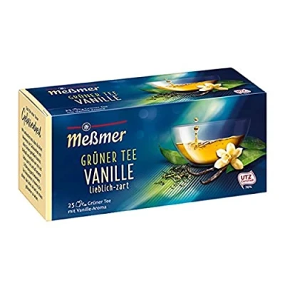 Abbildung von Meßmer Grüner Tee Vanille 25 Teebeutel Vegan Glutenfrei Laktosefrei