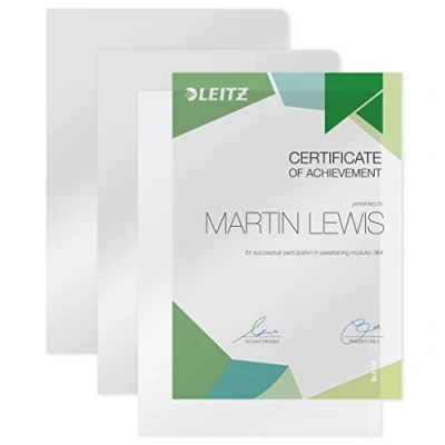 Abbildung von Leitz Sichthüllen Spitzenqualität/4100 00 03 A4 farblos Inh.100