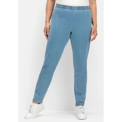 Abbildung von Sheego Jeggings, Damen, Größe: 44, Light blue denim