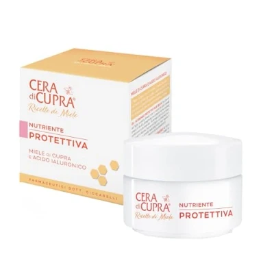 Abbildung von Cera di Cupra, Schützende Nährende Creme, schützt und verleiht selbst den trockensten Hauttypen intensiven Komfort, ideal sowohl morgens als auch abends, Made in Italy, Dermatologisch Getestet, 50 ml