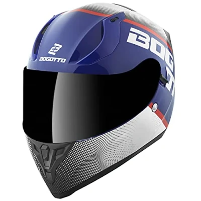 Abbildung von Bogotto V128 BG X Helm, blau/weiß, XL