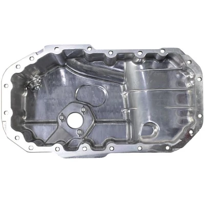 Abbildung von METZGER 7990157 Ölwanne mit Ölablassschraube, ohne Dichtung Bohrung für Ölstandsensor Aluminium Druckguss SEAT: Alhambra II, VOLKSWAGEN: Tiguan I