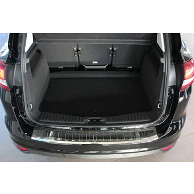Abbildung von Ladekantenschutz Edelstahl CHROM kompatibel für FORD C MAX II BJ ab 2010 mit Abkantung premium Qualität von RECAMBO