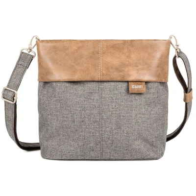 Abbildung von ZWEI Umhängetasche Olli OT8 stone graue Canvas Handtasche