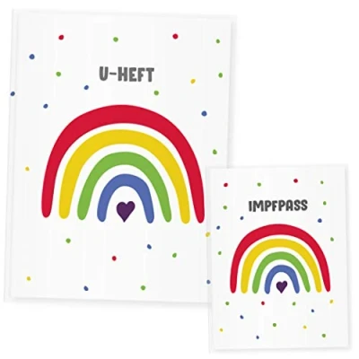Abbildung von U Heft Hülle Regenbogen, Uheft &amp; Impfpass Set, (Uheft Regenbogen 1)