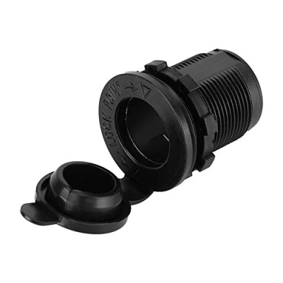 Abbildung von Zigarettenanzünder, Fydun 12V 24V Steckdose ABS Wasserdicht Auto Motorrad Feuerzeugsteckdose Adapter Buchse mit Wasserdichter Abdeckung