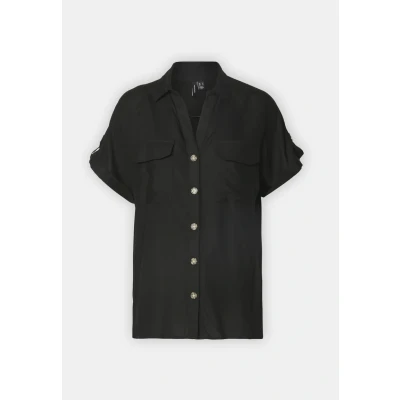 Abbildung von Vero Moda Vmbumpy Hemdbluse, Damen, Größe: XS, Black