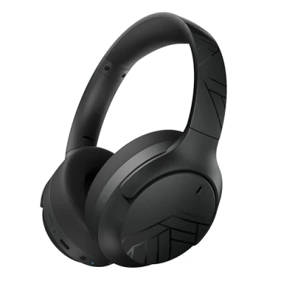 Abbildung von PowerLocus Bluetooth Kopfhörer Over Ear, 60 Std Spielzeit, Kabellos mit 4 EQ Modi, Hi Fi Stereo Faltbare Mikrofon für iPhone/Reisen/Android/Laptops (Schwarz)