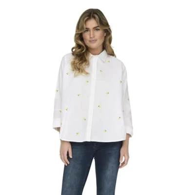 Abbildung von ONLY Hemdbluse, Damen, Größe: Small, Blanc