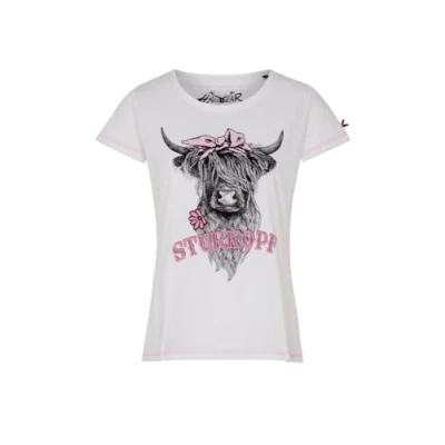 Abbildung von Hangowear Trachtenshirt Damen QUENTAYA weiß