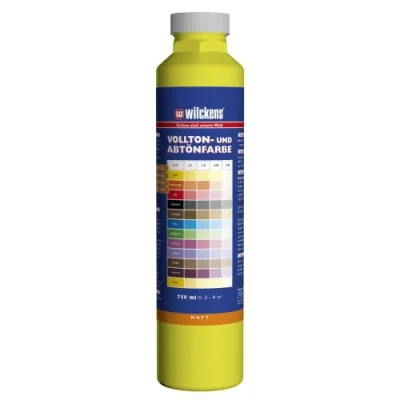 Abbildung von Wilckens Vollton und Abtönfarbe matt, 750 ml, Gelb