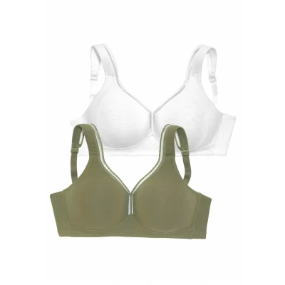 Abbildung von petite fleur T Shirt BH (Packung, 2 Stück) ohne Bügel aus Baumwolle, Basic Dessous