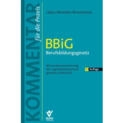Abbildung von BBiG Berufsbildungsgesetz: Kommentar für die Praxis. Mit Kurzkommentierung des Jugendarbeitsschutzgesetzes (JArbSchG) (Kommentar Praxis)
