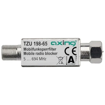 Abbildung von Axing TZU 198 65 Mobilfunk Sperrfilter Block LTE 5G Filter Durchlass 5 694 MHz