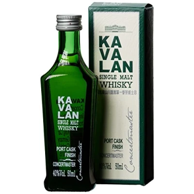 Abbildung von Kavalan Concertmaster Single Malt Whisky Port Cask Finish mit Geschenkverpackung (1 x 0.05 l)