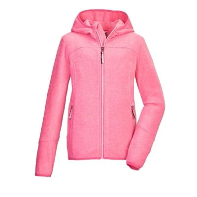 Abbildung von killtec Mädchen Strickfleecejacke/Fleecejacke mit Kapuze KOW 347 GRLS KNTFLC JCKT, pink, 140, 42139 000