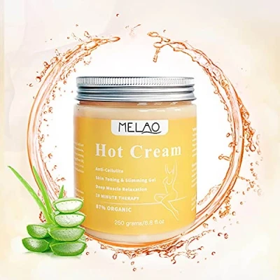 Abbildung von Colorful Straffende Creme, Körperfettverbrennendes Massage Gel Abnehmen, Cellulite Hot Cream Fatburner Schlankheitscreme an Bauch, Oberschenkeln, Hüften und Gesäß reduzieren