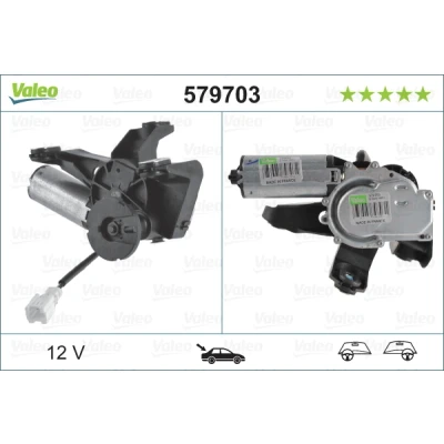 Abbildung von VALEO ORIGINAL PART 579703 Scheibenwischermotor 12 hinten für Links /Rechtslenker