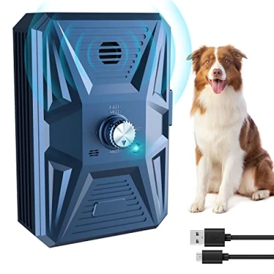 Abbildung von Anti Bell Gerät Hunde, 3 Modi Antibell Ultraschall Gerät, 33 Fuß Stopp Hundebell IPX4 wasserdichtes für Hunde das Training Großer Kleiner im Freien und Innenbereich