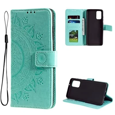 Abbildung von CoverKingz Handy Hülle kompatibel mit Samsung Galaxy A33 5G Handyhülle Kartenfach Bookcover Case Tasche klappbar Motiv Mandala Grün