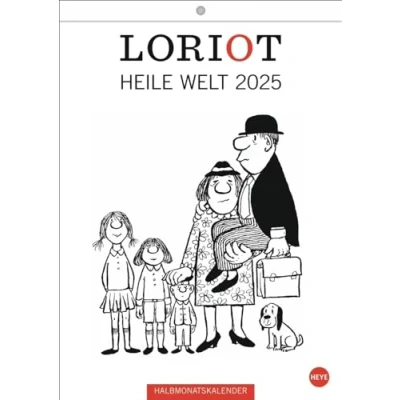 Abbildung von HEYE Wandkalender Loriot Heile Welt Halbmonatskalender 2025