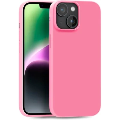 Abbildung von MyGadget Hülle kompatibel mit iPhone 14 robuste Silikon Schutzhülle TPU Case Slim Silikonhülle Back Cover Ultra Kratzfest Handyhülle matt Rosa Hell