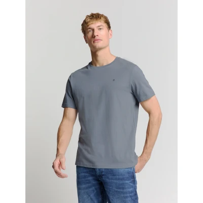 Abbildung von NO Excess Crewneck Tshirt basic, Herren, Größe: XXL, Washed blue