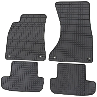 Abbildung von PETEX Gummimatten passend für A5 Coupe ab 06/2007 10/2016 / S5 02/2017 Cabrio 2009 Fußmatten schwarz 4 teilig