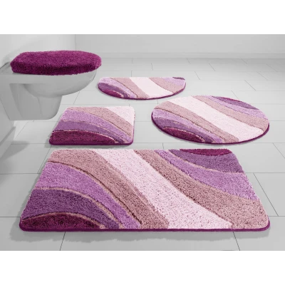 Abbildung von my home Badematte &quot;Josie&quot;, Höhe 20 mm, rutschhemmend beschichtet, fußbodenheizungsgeeignet schnell trocknend strapazierfähig, Badteppich, Badematten, rechteckig, rund &amp; als 3 tlg. Set erhältlich
