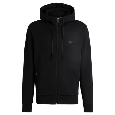 Abbildung von BOSS Saggy Sweatjacke, Herren, Größe: 4XL, Black