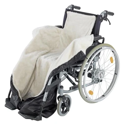 Abbildung von Maximex Rollstuhl Wärmesack, Wasser und winddichter Rollstuhlsack, Schutz vor Kälte, Nässe Schmutz, Polyester, 130 cm Länge