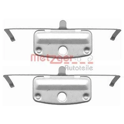 Abbildung von METZGER 109 1644 Zubehörsatz, Scheibenbremsbelag BMW: 5 Touring, 7, Limousine