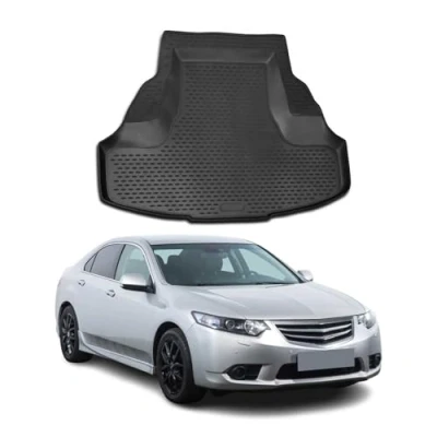 Abbildung von OMAC Kofferraummatte Kofferraumwanne kompatibel mit Honda Accord Stufenheck 2008 2024 Gummi TPE