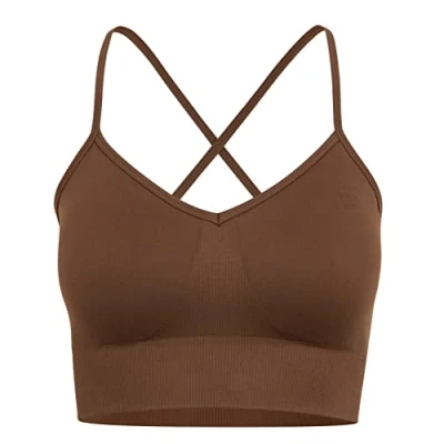 Abbildung von Stark Soul® Sport Bustier Seamless Bra OPAQUE mit herausnehmbaren Cups