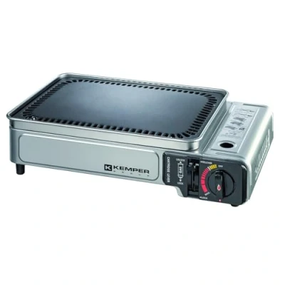 Abbildung von Tischgrill Plancha Camping Gasgrill Kemper Smart