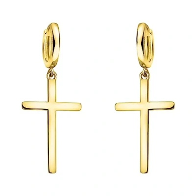 Abbildung von Sofia Milani Cross Ohrringe, Damen, Größe: One Size, Gold coloured