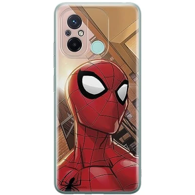 Abbildung von ERT GROUP Handyhülle für Xiaomi REDMI 12C/ 11A Original und offiziell Lizenziertes Marvel Muster Spider Man 003 optimal an die Form des Handy angepasst, hülle aus TPU