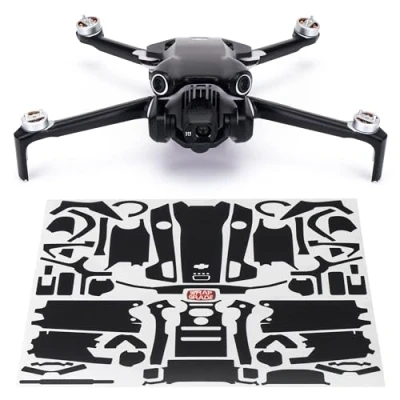 Abbildung von WRAPGRADE Skin Kompatibel mit DJI Mini 4 Pro (Stealth Black)