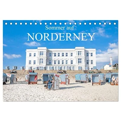 Abbildung von Sommer auf Norderney (Tischkalender 2025 DIN A5 quer), CALVENDO Monatskalender