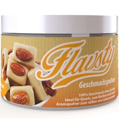 Abbildung von Flavsty® Geschmackspulver Marzipan Veganes ohne Zucker Aromapulver Flavorpowder