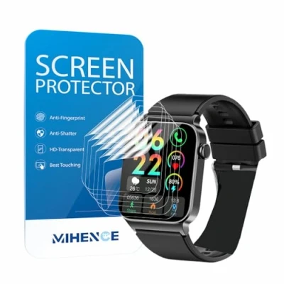 Abbildung von MIHENCE Schutzfolie für T50S 1,85&quot; Voll Smart Watch, TPU HD Displayschutzfolie Kompatibel uaue / VKROBAG Donerton T50H Smartwatch [ 6 Stück ]