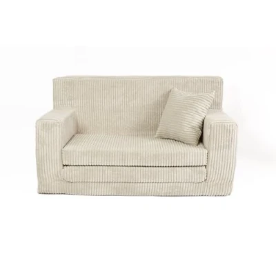 Abbildung von FORTISLINE Kindersofa aus Schaumstoff mit abnehmbarem Bezug Kinderzimmer Beige